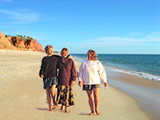 Walk on a sandy beach - holiday apartments